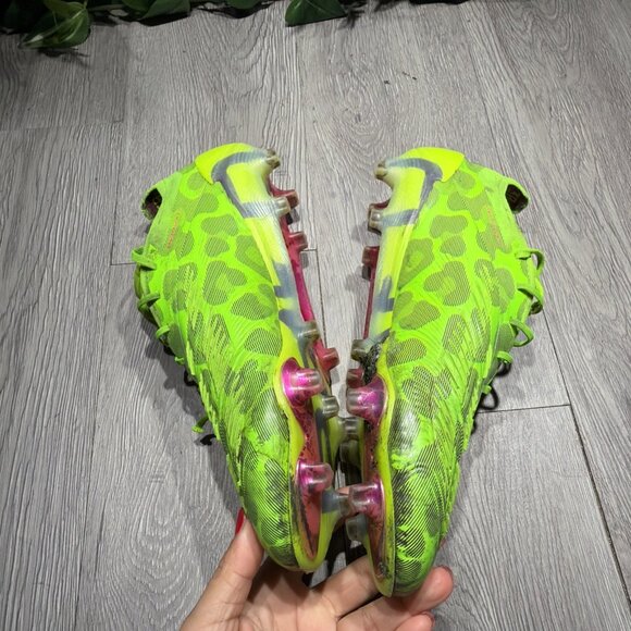 Adidas Predator Elite FG Green Pink Black GRINCH Men\'s Soccer Cleats Size 10.5